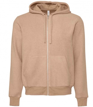 Bella+Canvas CV3339 Canvas Unisex Sueded Full Zip Hoodie